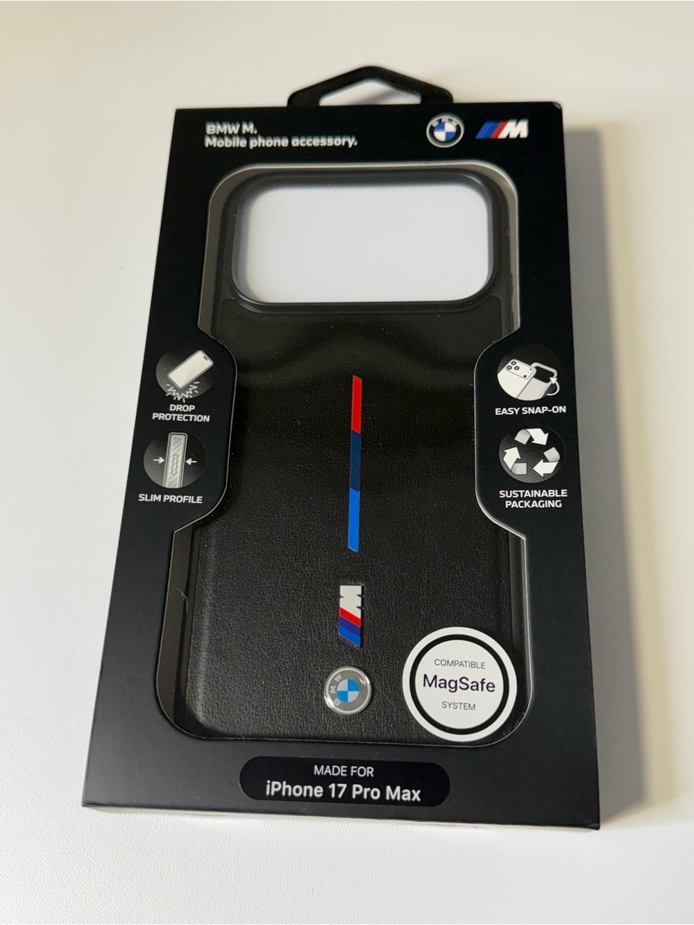 BMW M Series Case with MagSafe for iPhone 17 Pro Max - Black Color